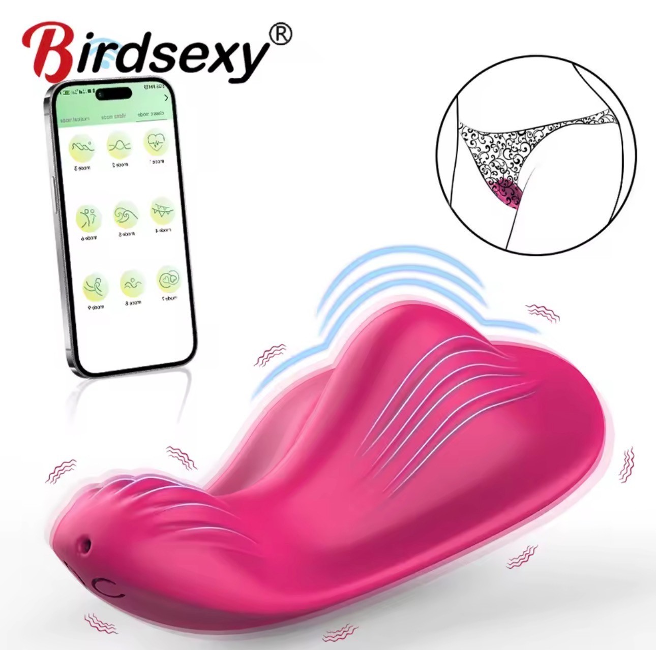 Bluetooth Wearable Massager | Remote Control Toy for Couples | USB Rechargeable