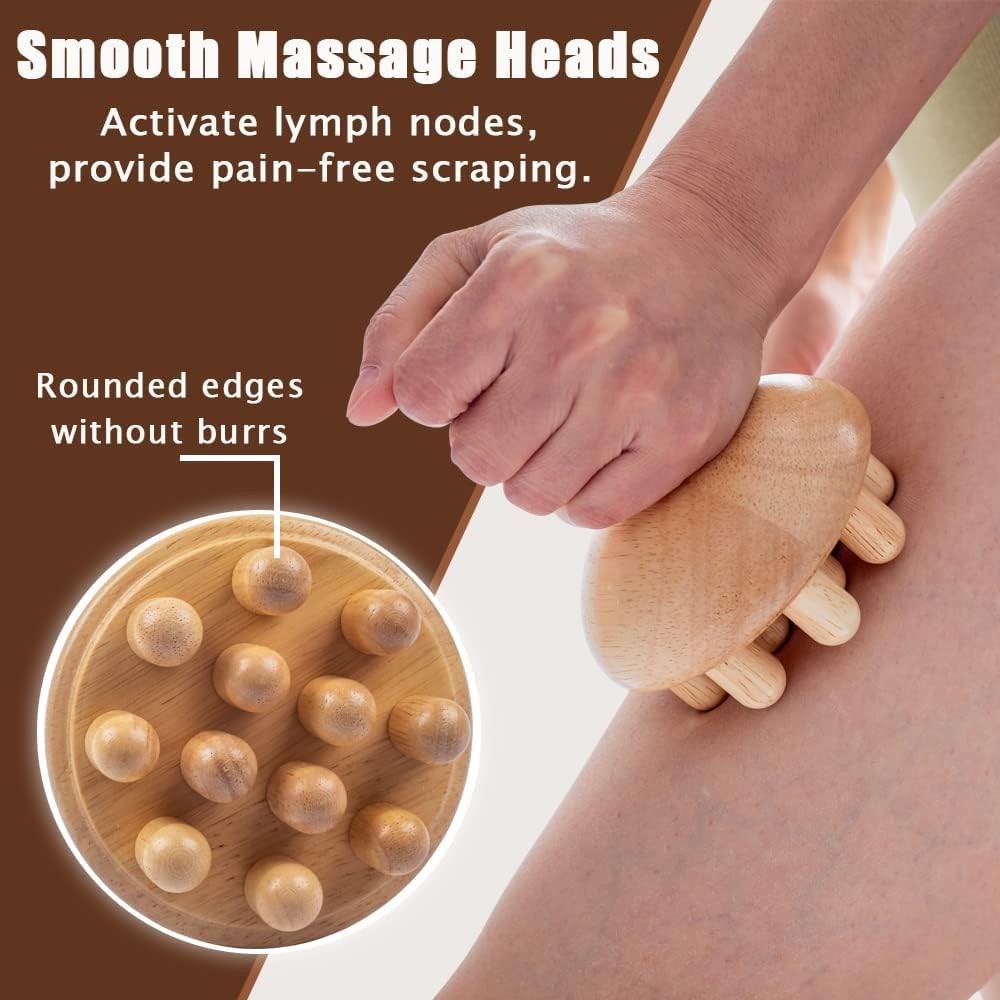 8-in-1 Wood Therapy Massage Tools, Lymphatic Drainage Massager Maderoterapia …