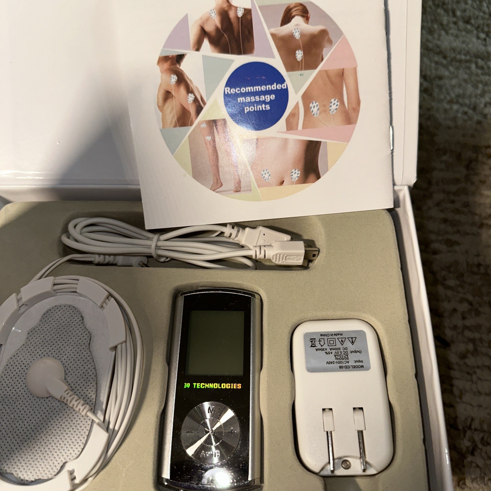 IQ Technologies Massager Pro V TENS Massager Unit Charger – Open Box