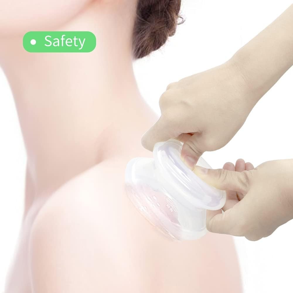Beauty Silicone Cupping Therapy Set, Professional Chinese Body Massage Tool,6 pc
