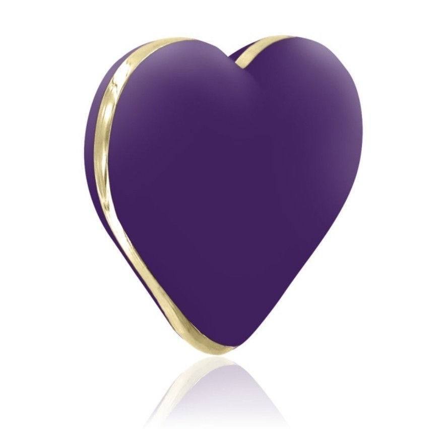 NEW Gift Box Purple Rianne S Heart Pebble Vibe Silicone, facial, body massager