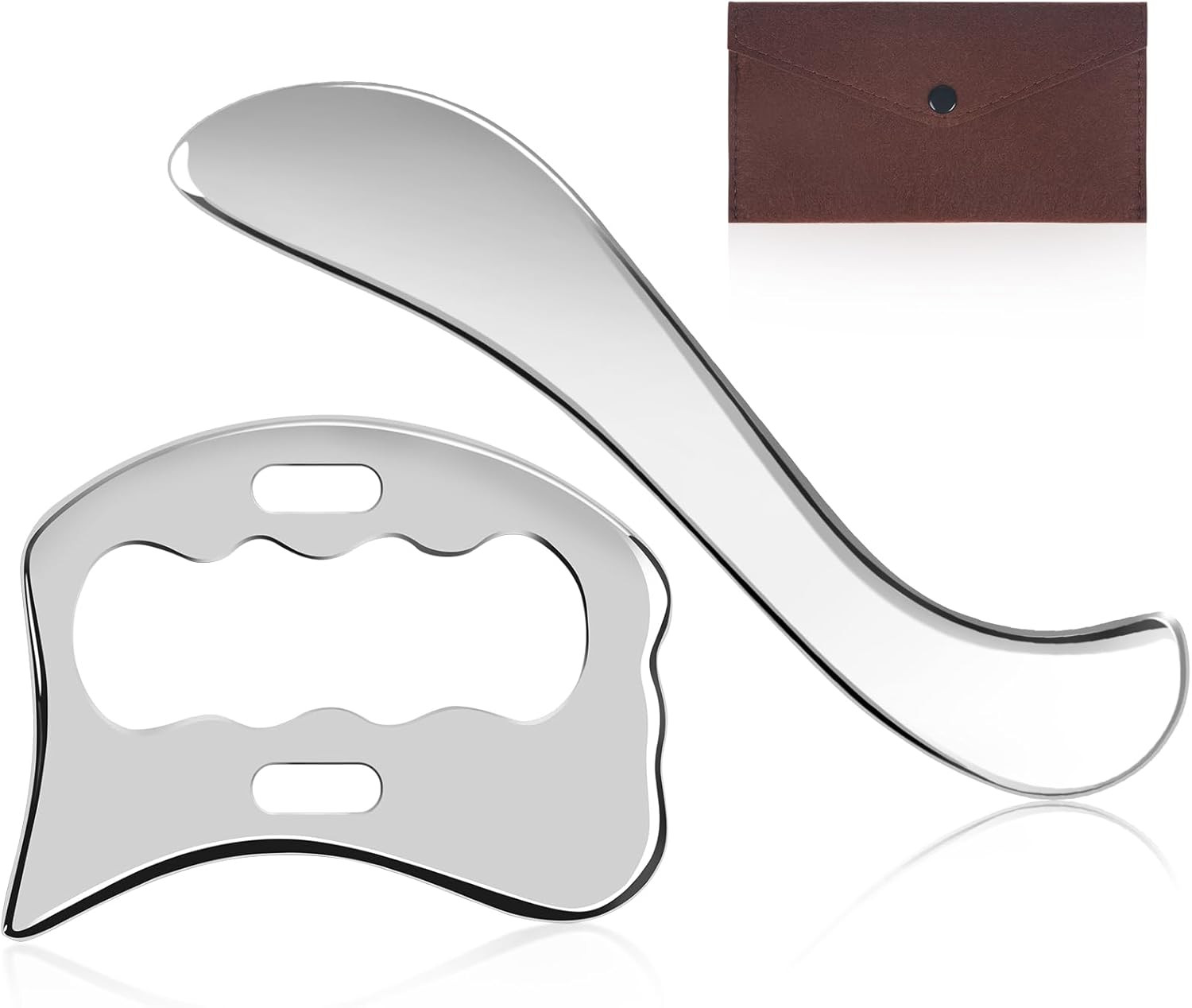 Rylpoint Guasha Massage Tool,Grade Stainless Steel Scraping Tool for Soft Tissue