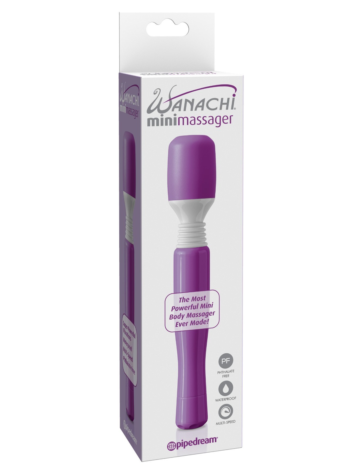 Pipedream Wanachi Mini Body Massager Purple Compact Relaxation Wellness Tool