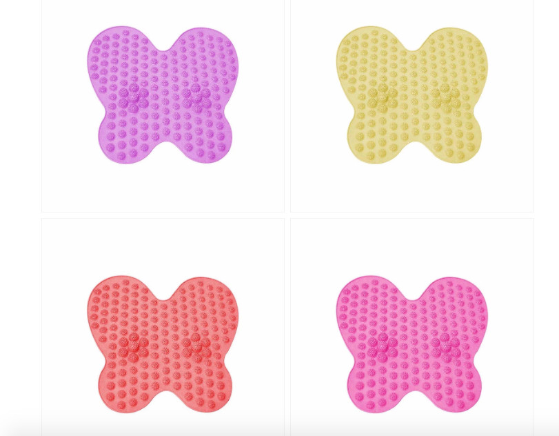 New 36.5cm Massage Reflexology Mat Washable Foot Pain Relief Mat Butterfly Shape