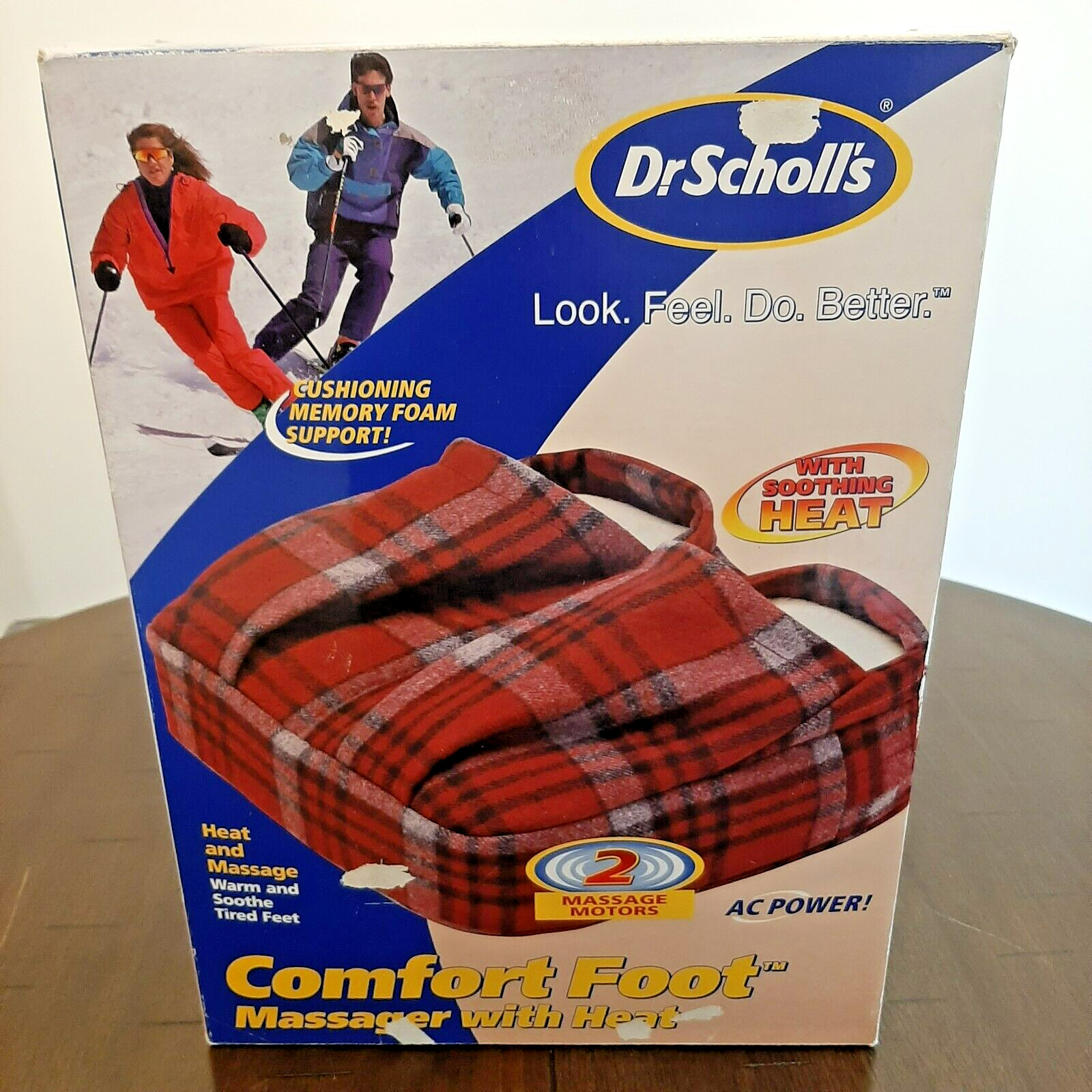 Dr. Scholl’s Comfort Foot Massager with Heat. Memory Fit Series. New open box.