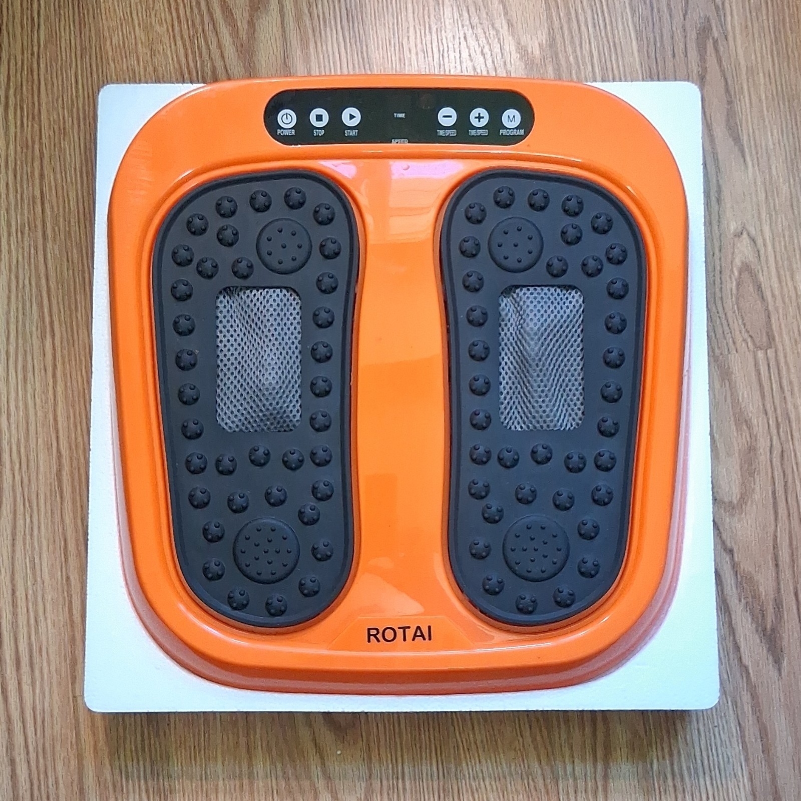 ROTAI Shiatsu Foot Massager Machine Orange/Black Multispeed Remote Control