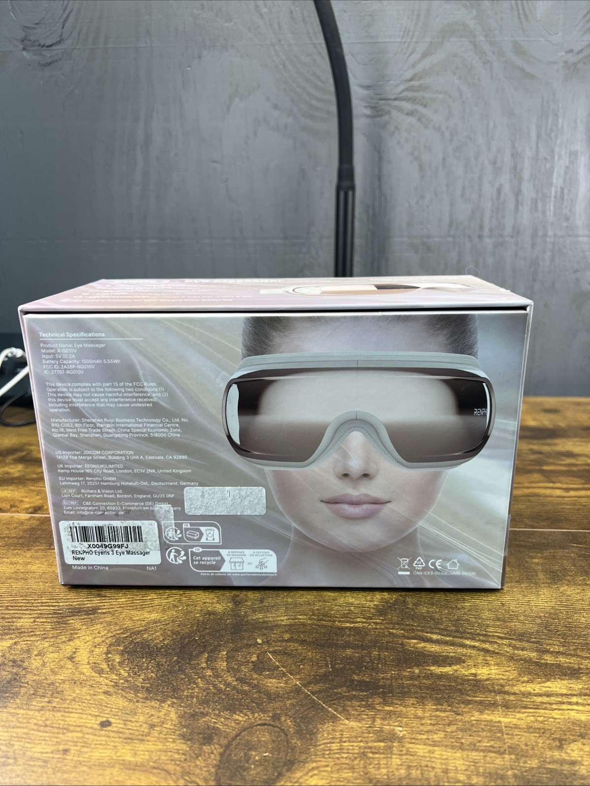 RENPHO Eye Massager Eyeris 3 With Heat and Cooling + Voice Control & Ice Pack