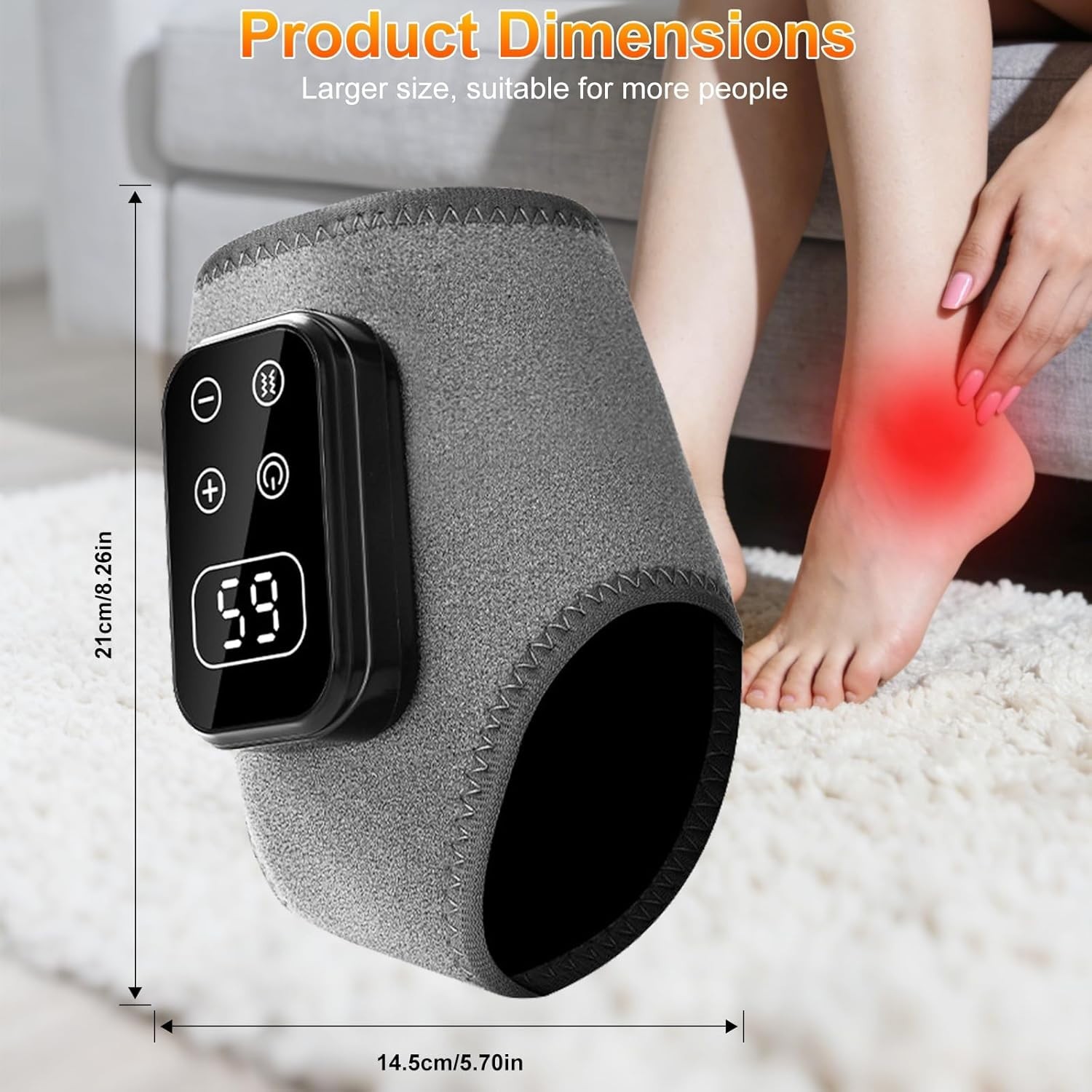 Foot Advanced Renew Triple Method Massager, 5-Speed & 5-Temperature, Cordless…