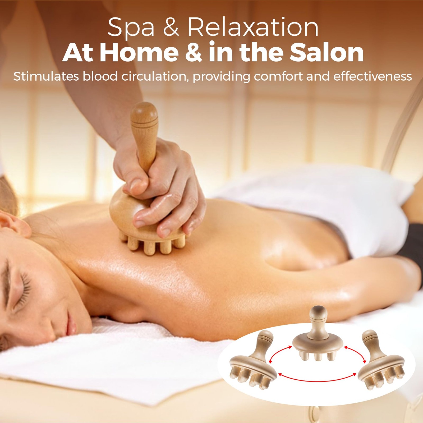 5 PCS Wood Therapy Massage Tools – Professional Maderoterapia Set for Body Co…