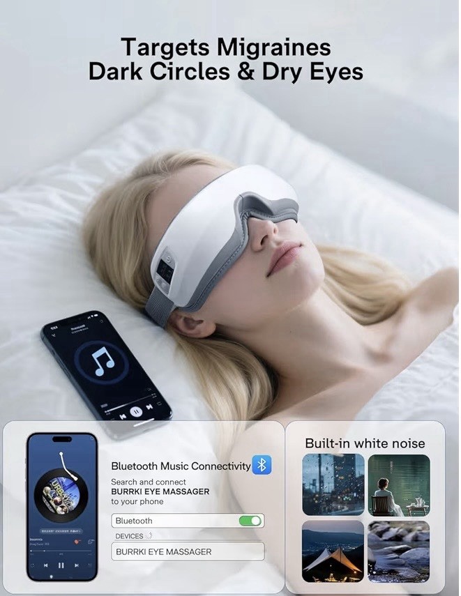 Eye Massager with Heat and Cooling, Heated Eye Mask.