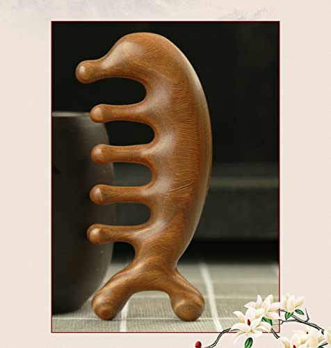 SAEEYCUE Authentic Green Sandalwood Comb Gua Sha Scraping