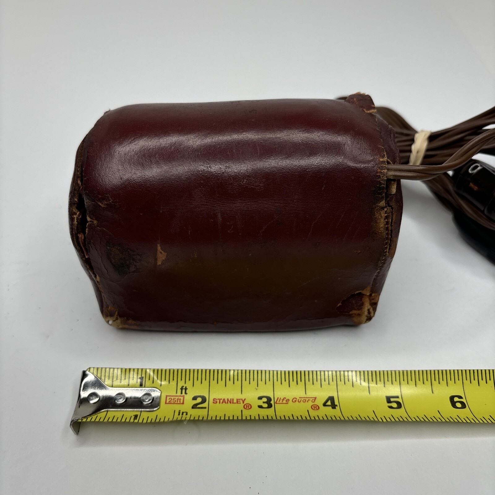 STIM-RO-LAXOR Vintage Leather Bound Plug In Massage Device Tested Works