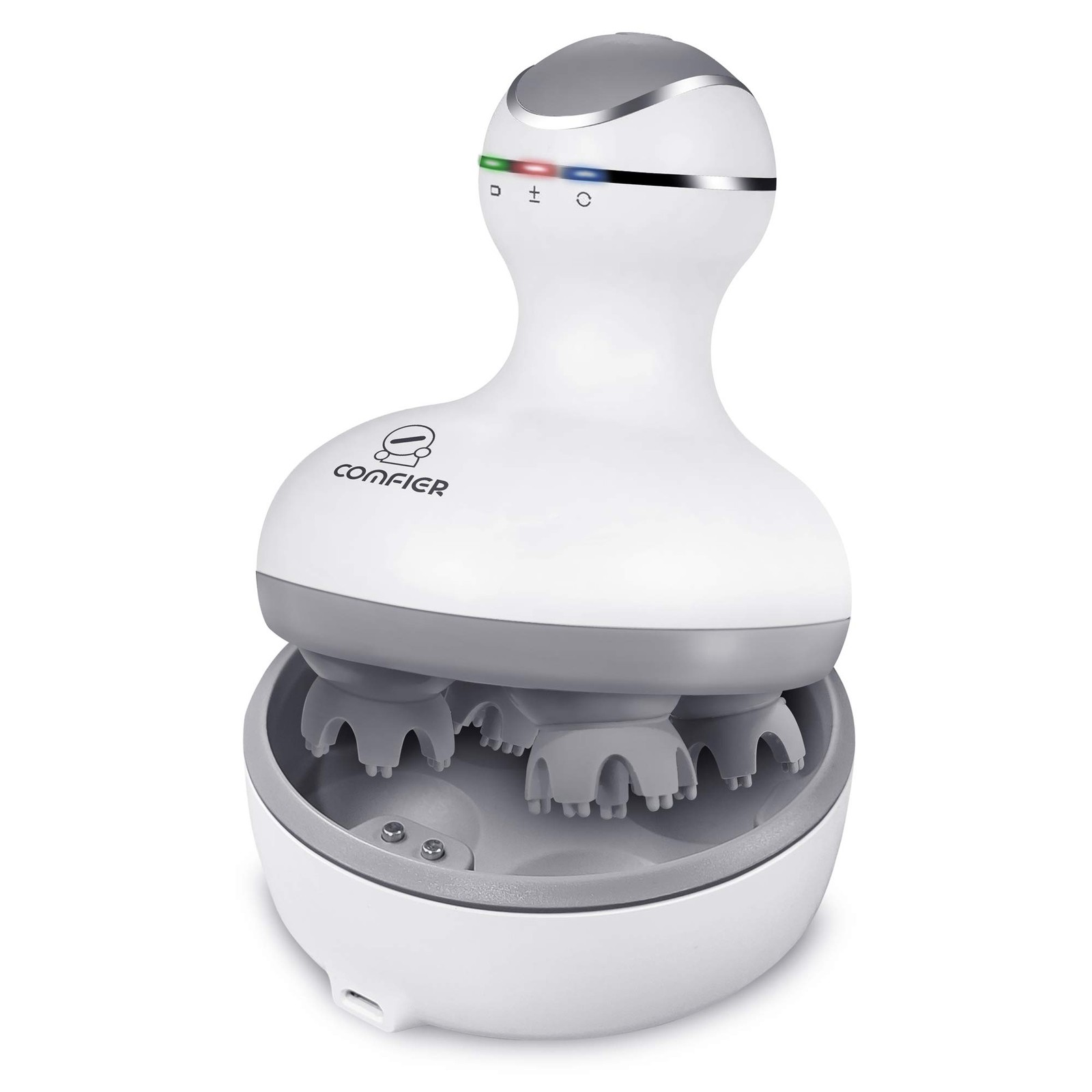 COMFIER Electric Cordless Hair Scalp Massager with 1 Count (Pack of 1), White