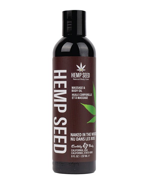 Earthly Body Massage and Body Oil – 8 oz Naked in the Woods