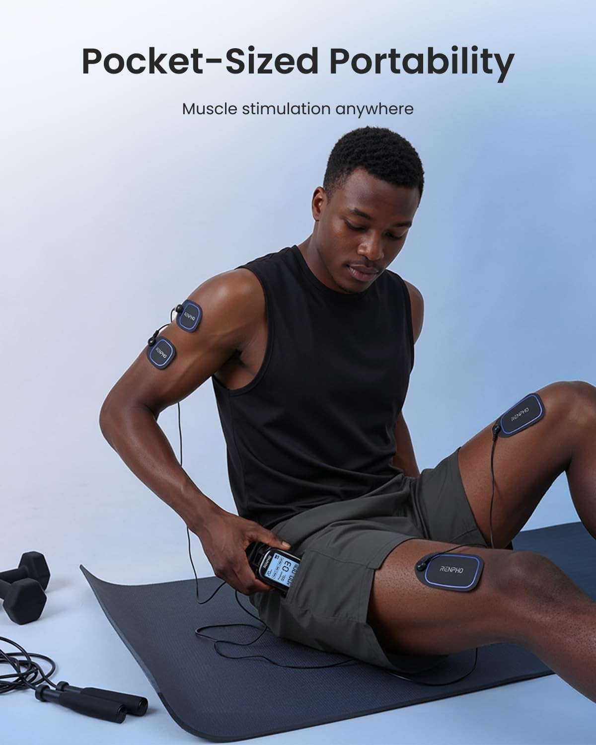 RENPHO TENS Unit Muscle Stimulator, 60 Programs EMS Unit for Back Pain Relief