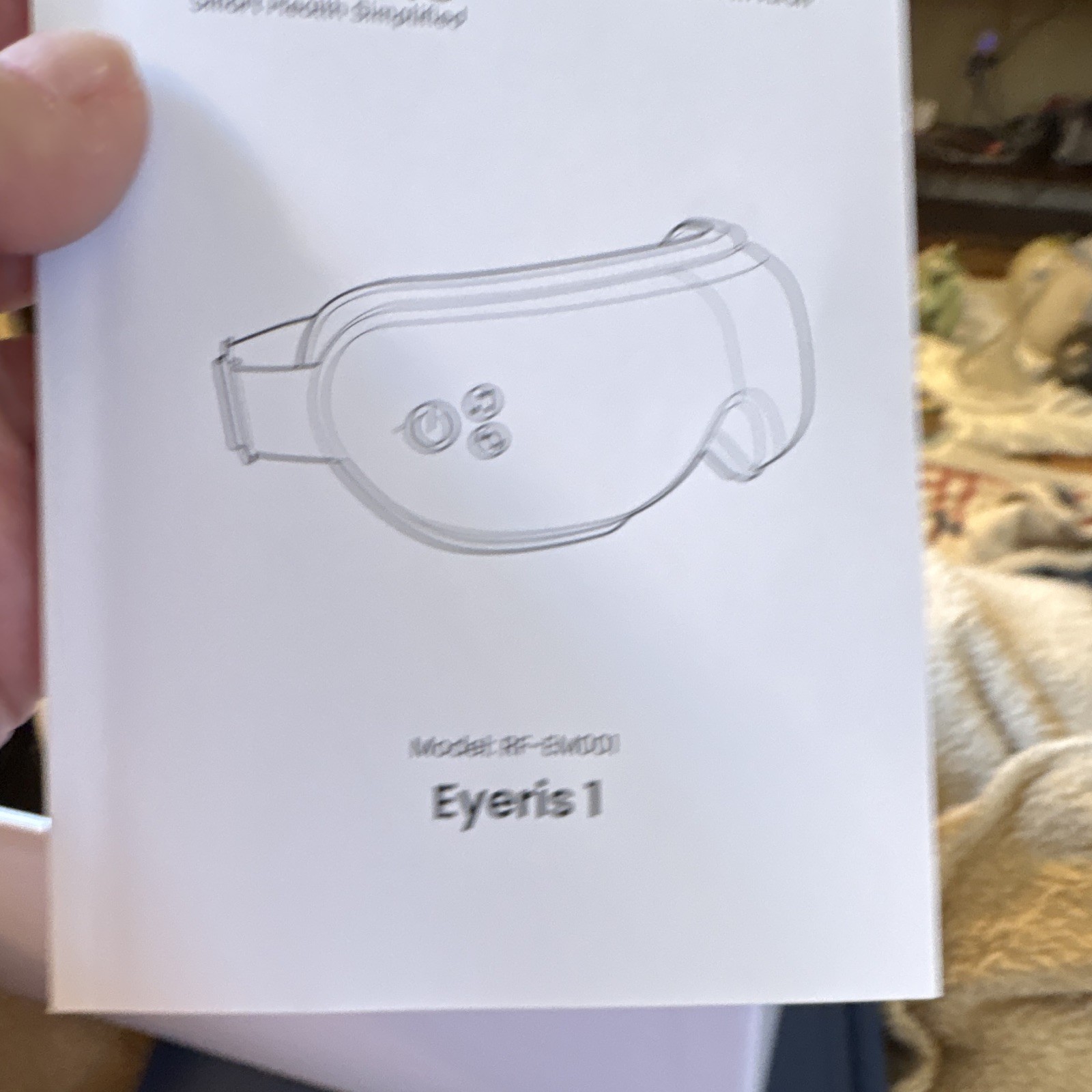 RENPHO Eyeris 1 Electric Eye Massager Bluetooth Heated Foldable White/Gray