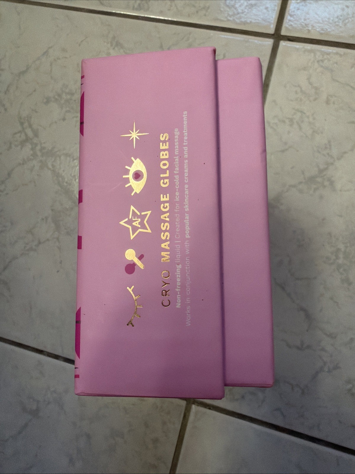 Almost Famous Cryo Massage Globes Eyes Face Purple Non-freezing Liquid