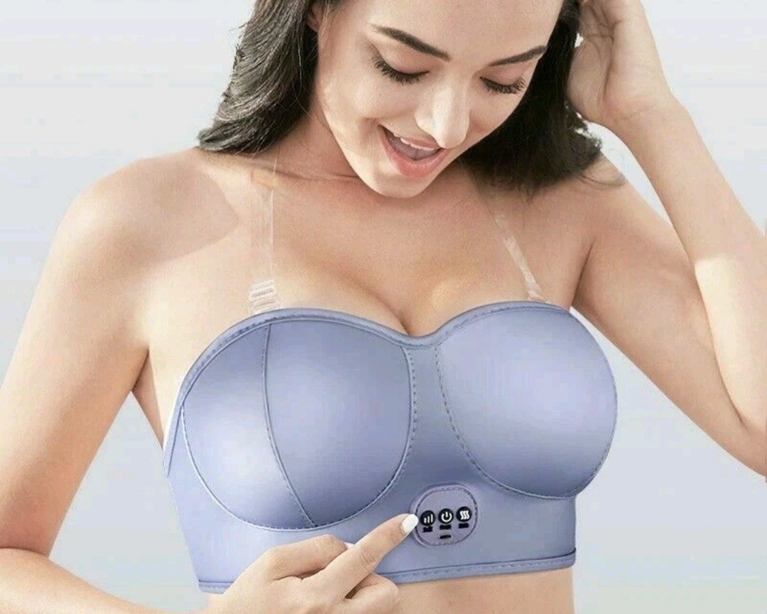 Lot 2 Breast Lift Massager Bra Vibration Enlargement Chest Heating Stimulator
