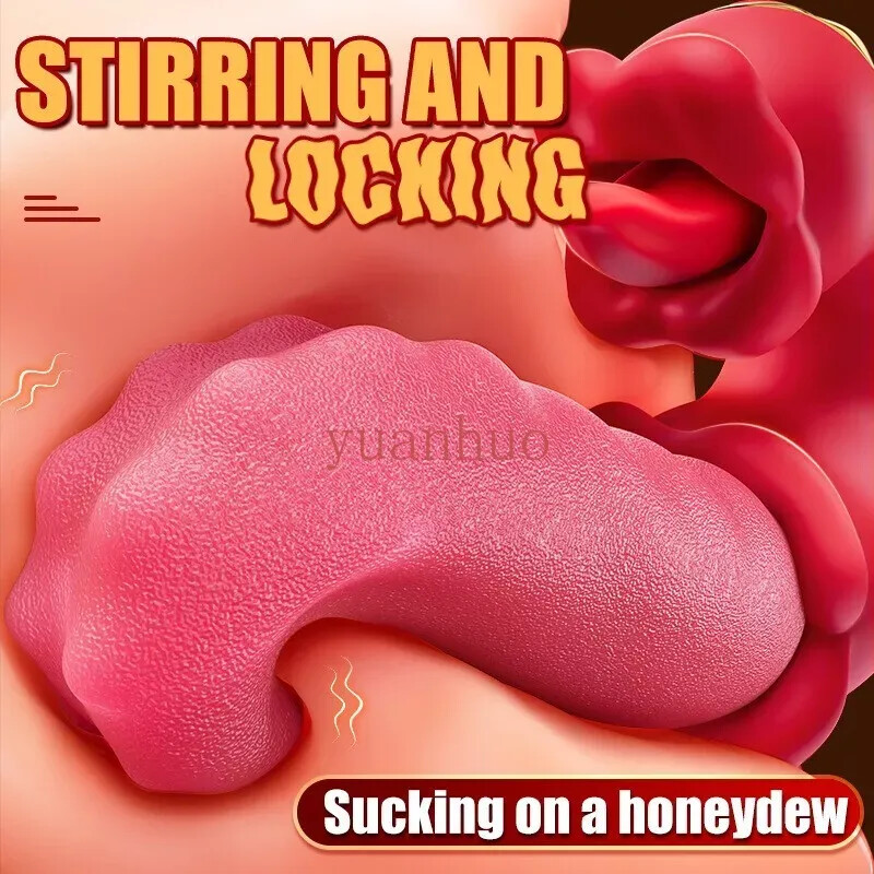2in1-Rose-Tongue-Vibratar-Clit-Massage-Licking-Oral-for-Women-Gift-US