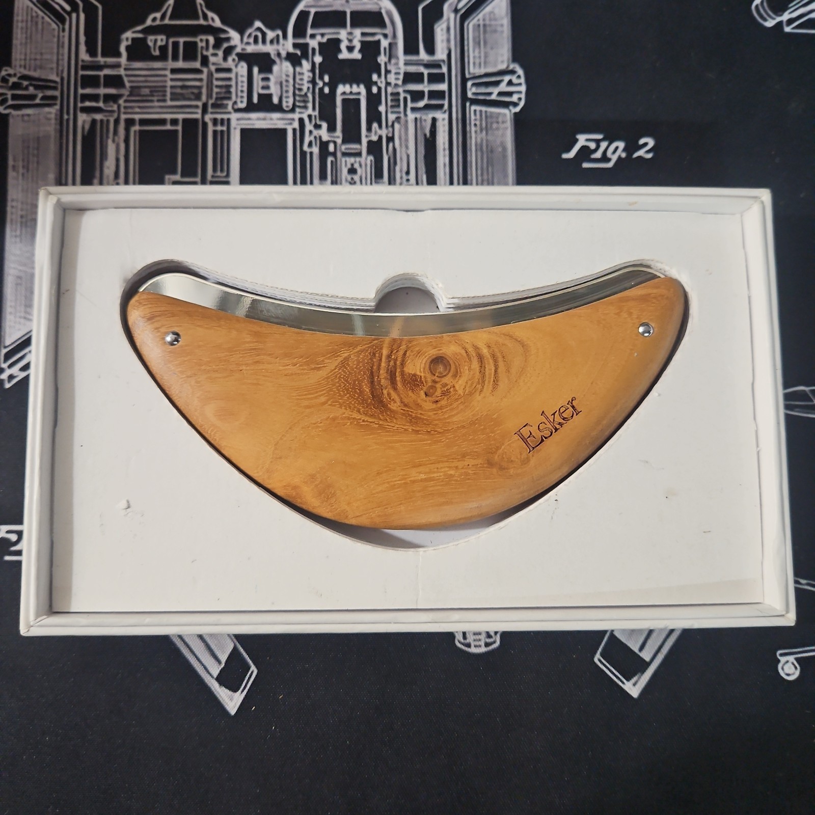 Esker Wooden Body Plane Tool, Exfoliating Skin massager