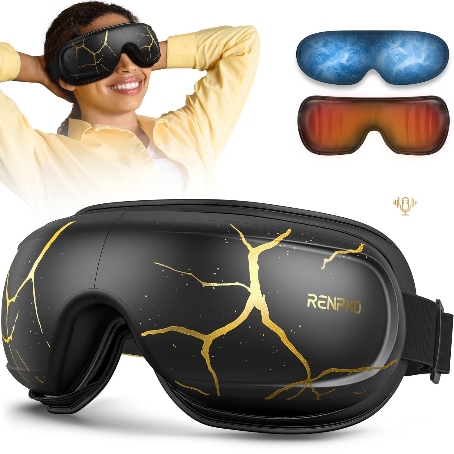 RENPHO Eye Massager with Heat and Cooling,Christmas Birthday Gifts for Mom Da…