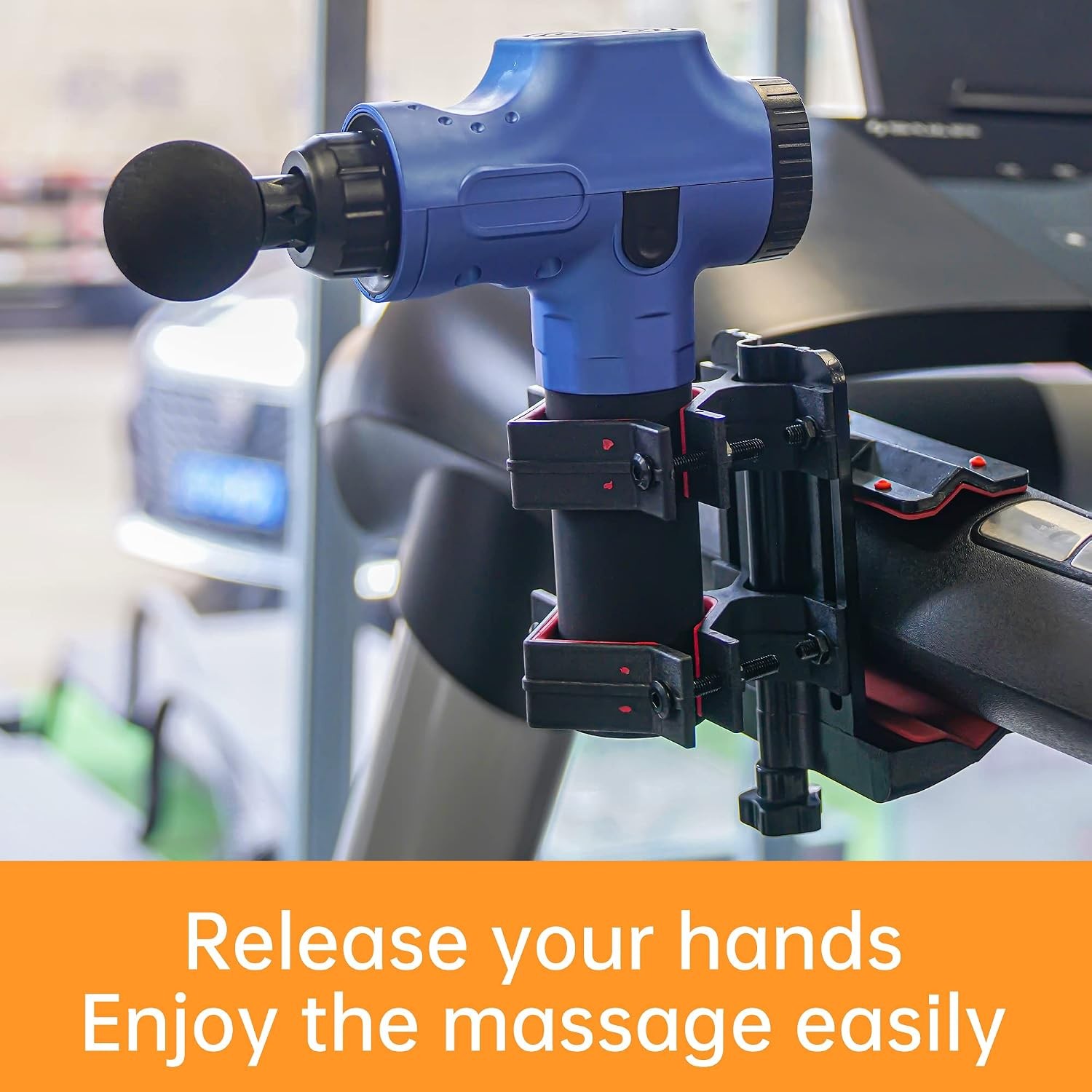 Hand-Free Massage Gun Holder for Back, Percussive Muscle Massage Gun Mount
