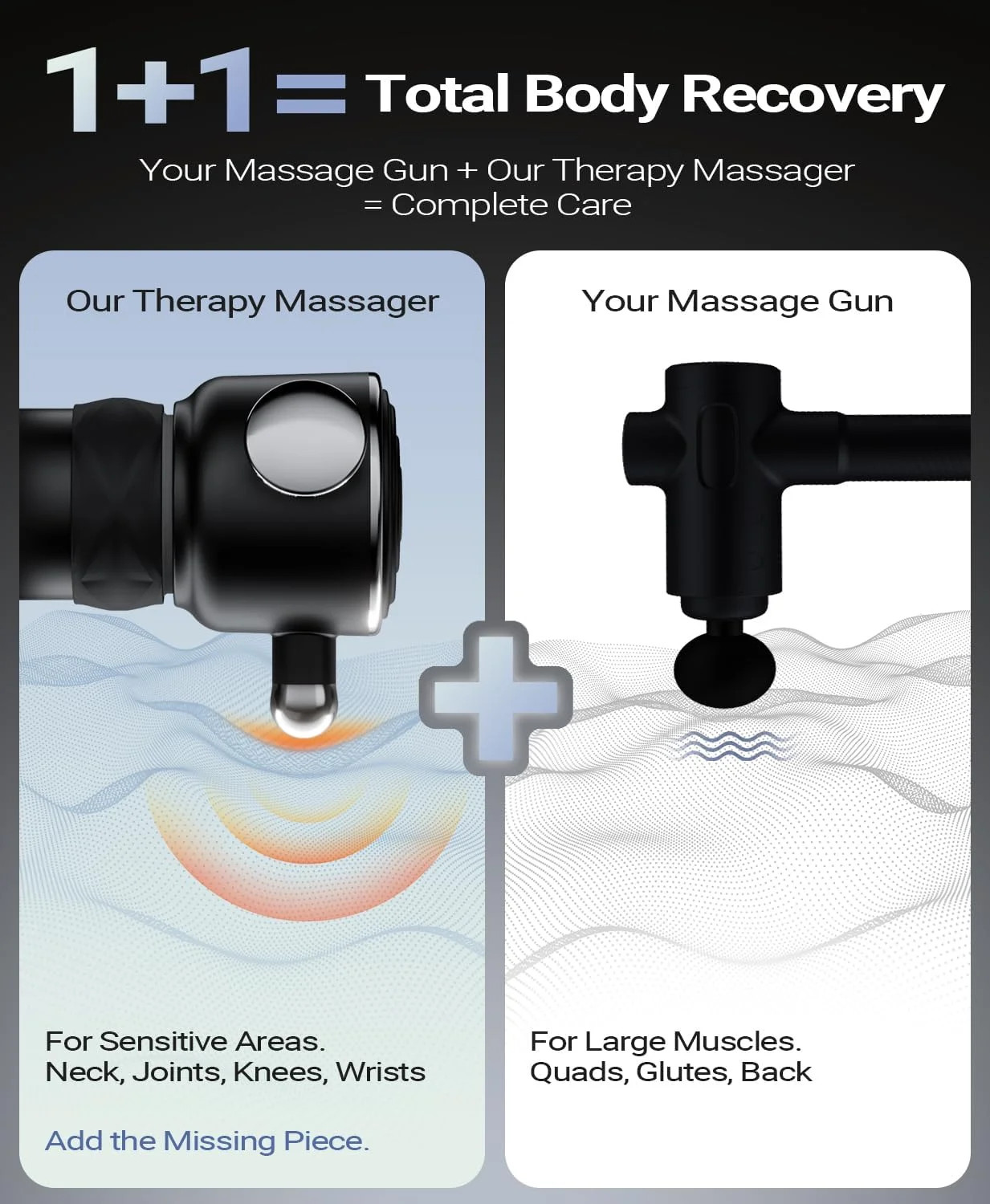 HYAKO R1 Deep Tissue Vibrating Muscle Massager – Therapy Back Massager for All B