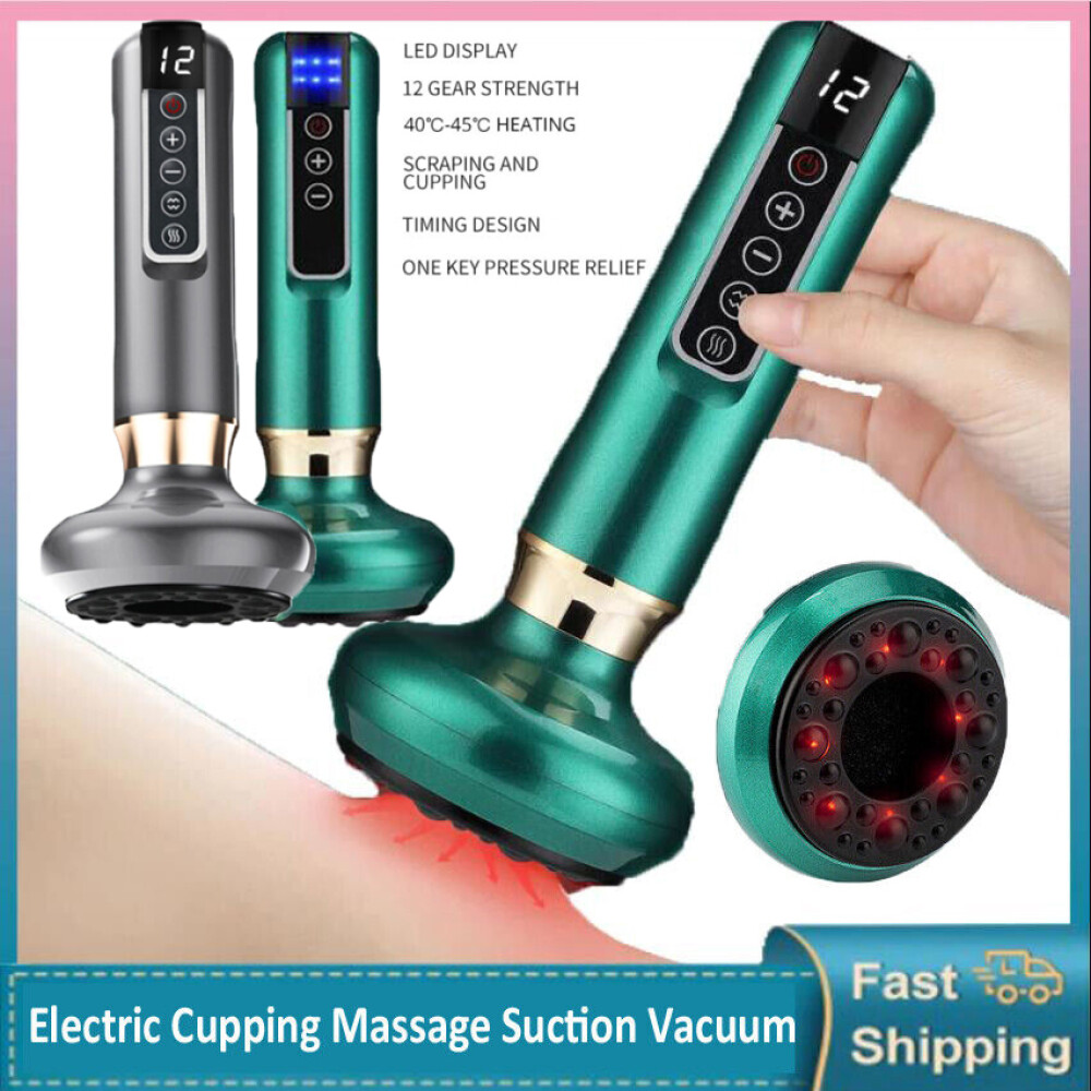 Electric Cupping Massager Vacuum Suction Cup Body GuaSha Anti Cellulite Scraping