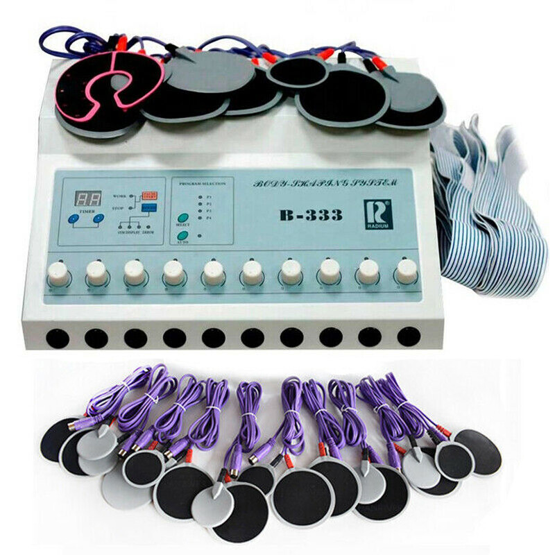 Electric Pad Muscle Stimulator Machine Body Sculpting Massager Weight Loss