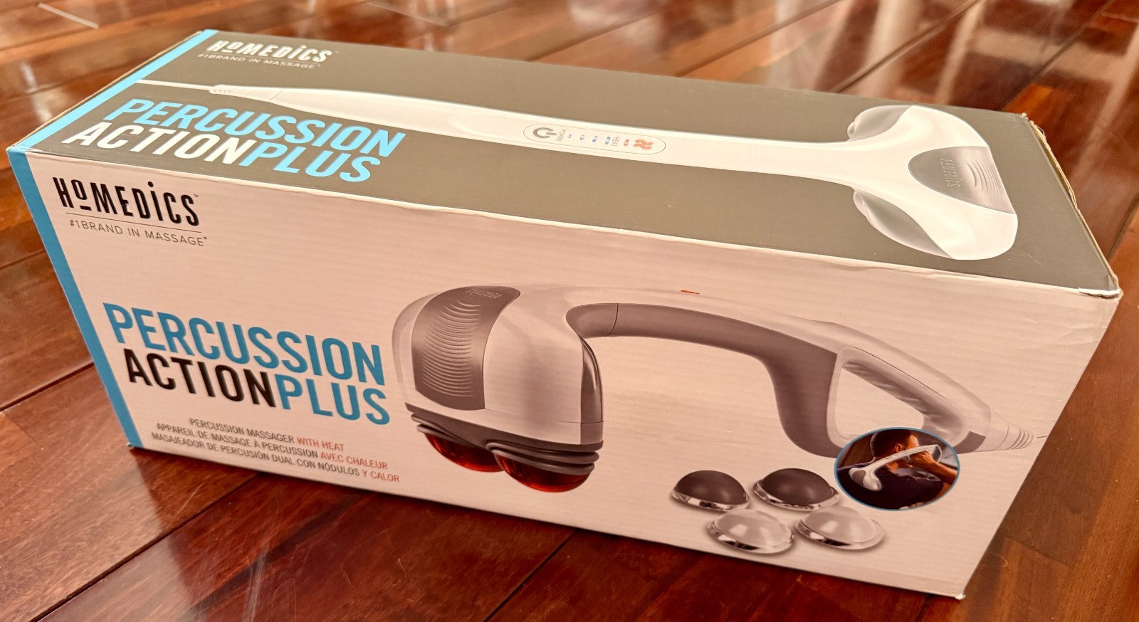 HoMedics HHP-351H Percussion Action Plus Handheld Massager – White