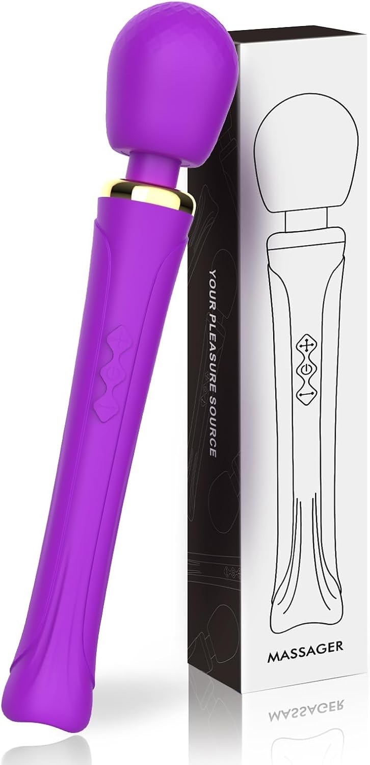 Silicone Personal Wand Massager – Enhance Relaxation with 20 Patterns & 8 Speeds