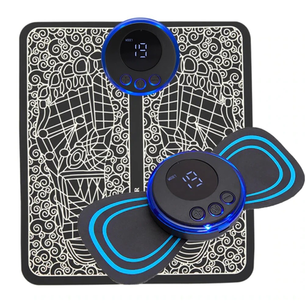 Electric Foot Neck Massager Pad Blood Circulation Muscle Stimulator Mat 19 Level