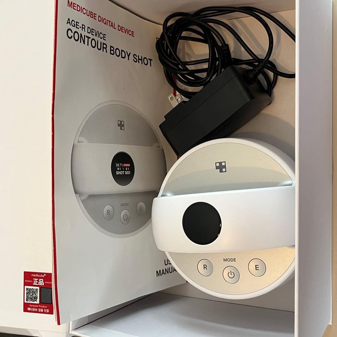 Medicube AGE-R Body Shot EMS RF Body Contouring Device Home Skin Care Tested