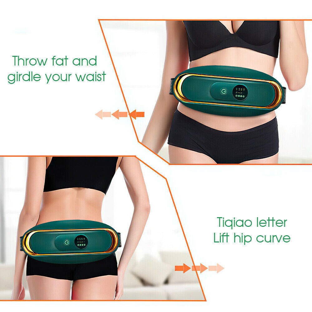 Electric Belt Slimming Vibration Waist Massager Shaper Weight Loss Fat Burning