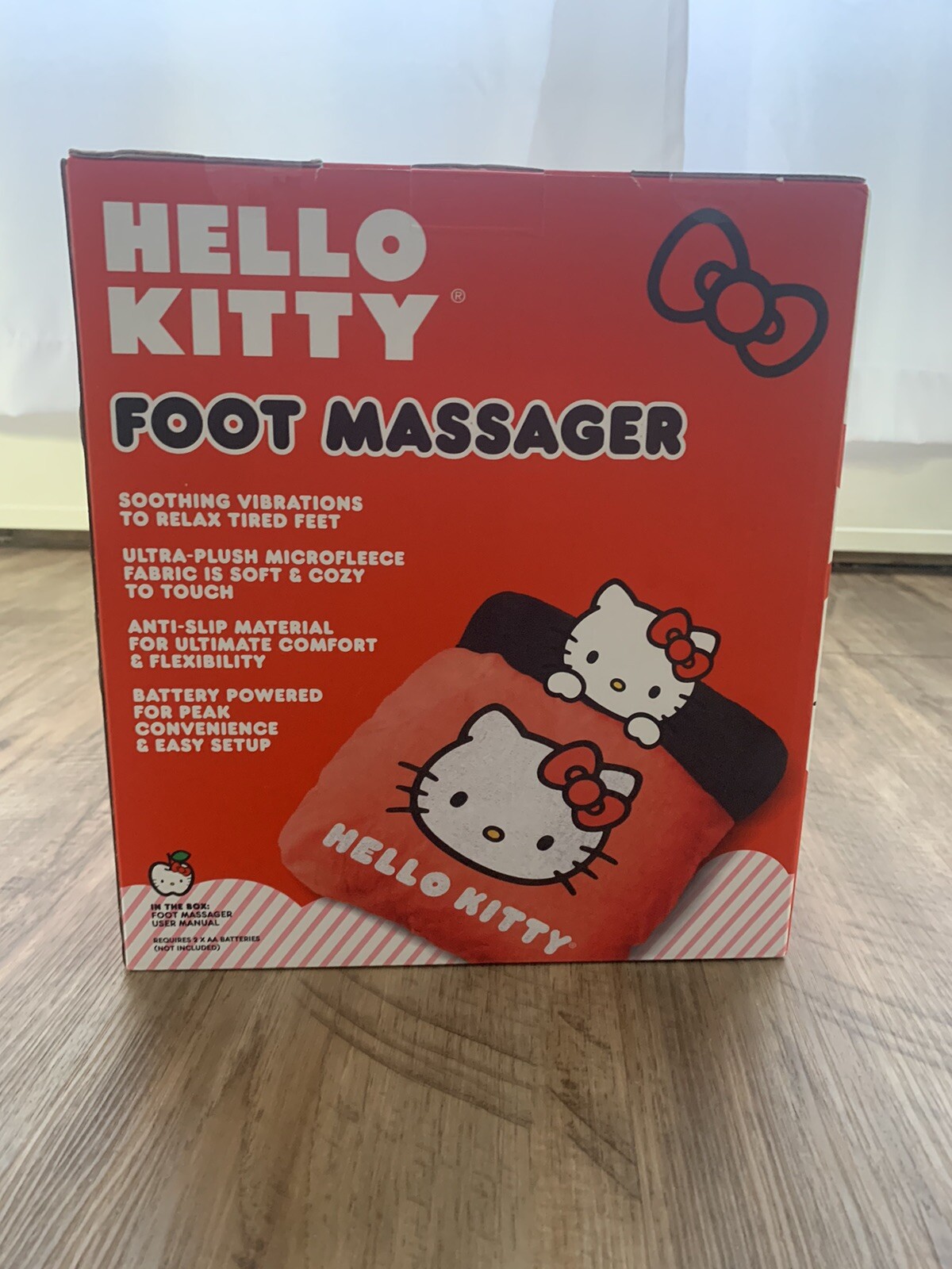 Hello Kitty Foot Massager Battery Powered Button Controlled New