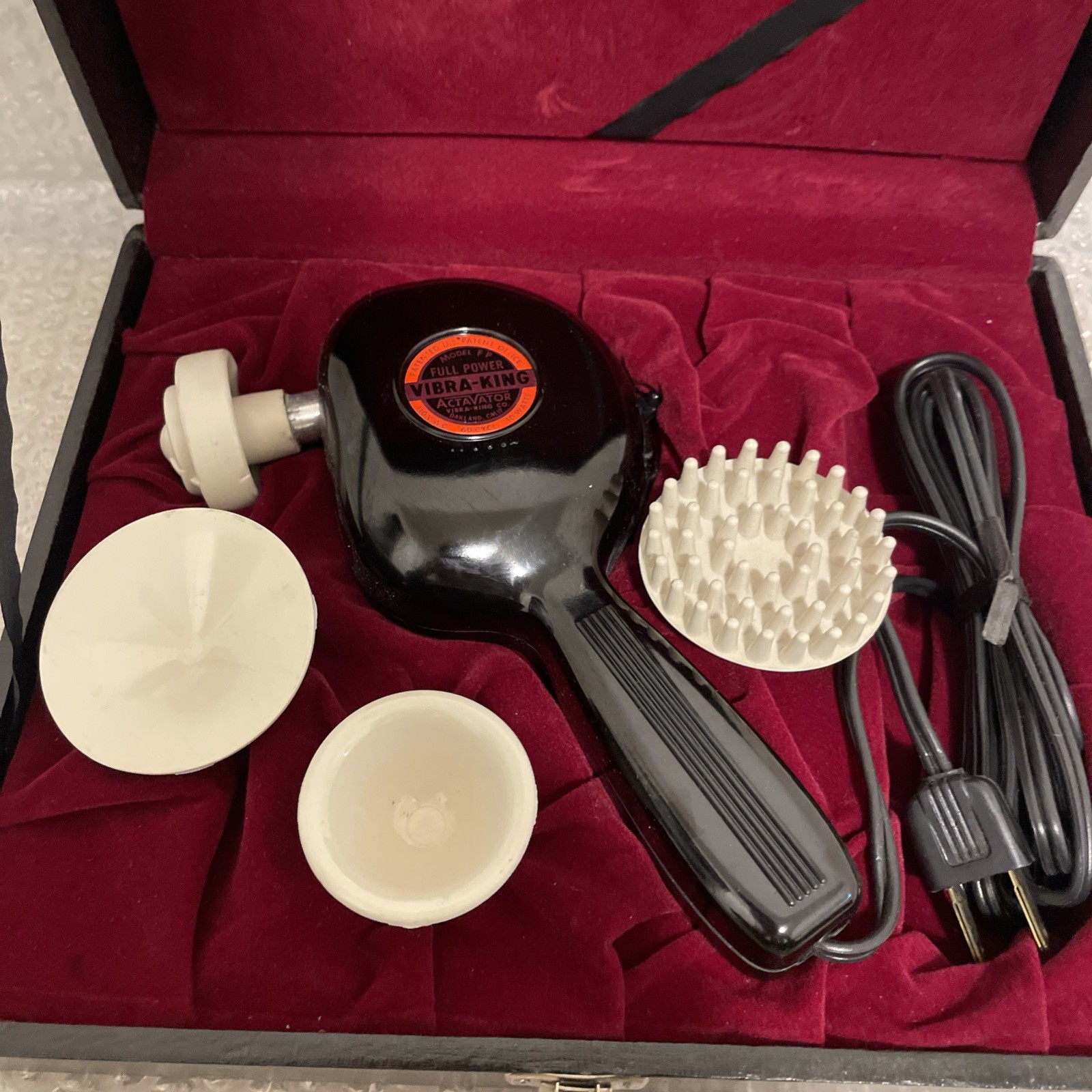 NOS Vibra King Actavator Massager FP Full Power Vibrator Professional Vintage