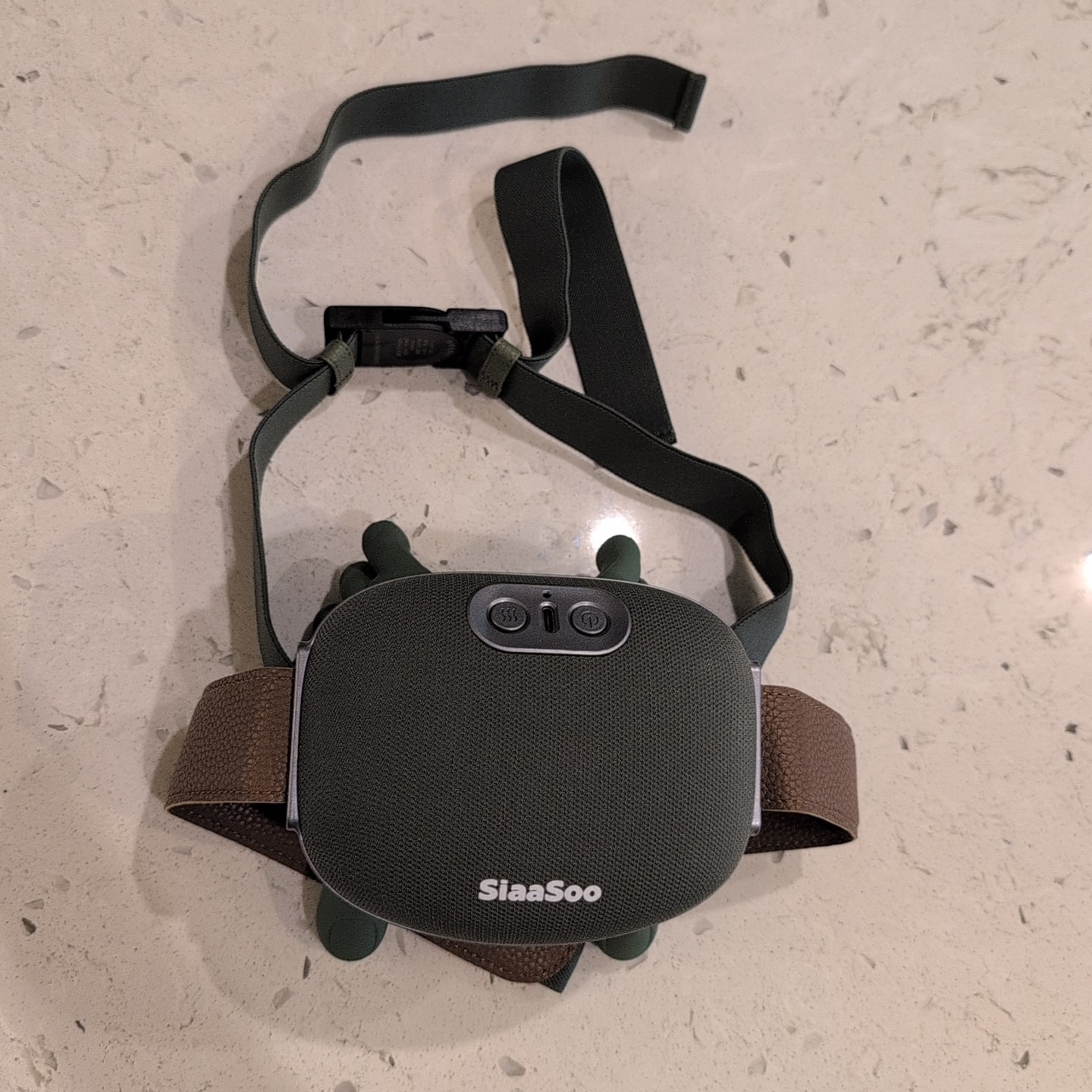 SiaaSoo Neck And Shoulder Massager Heat 2025 Green | N7 Simulated Hand