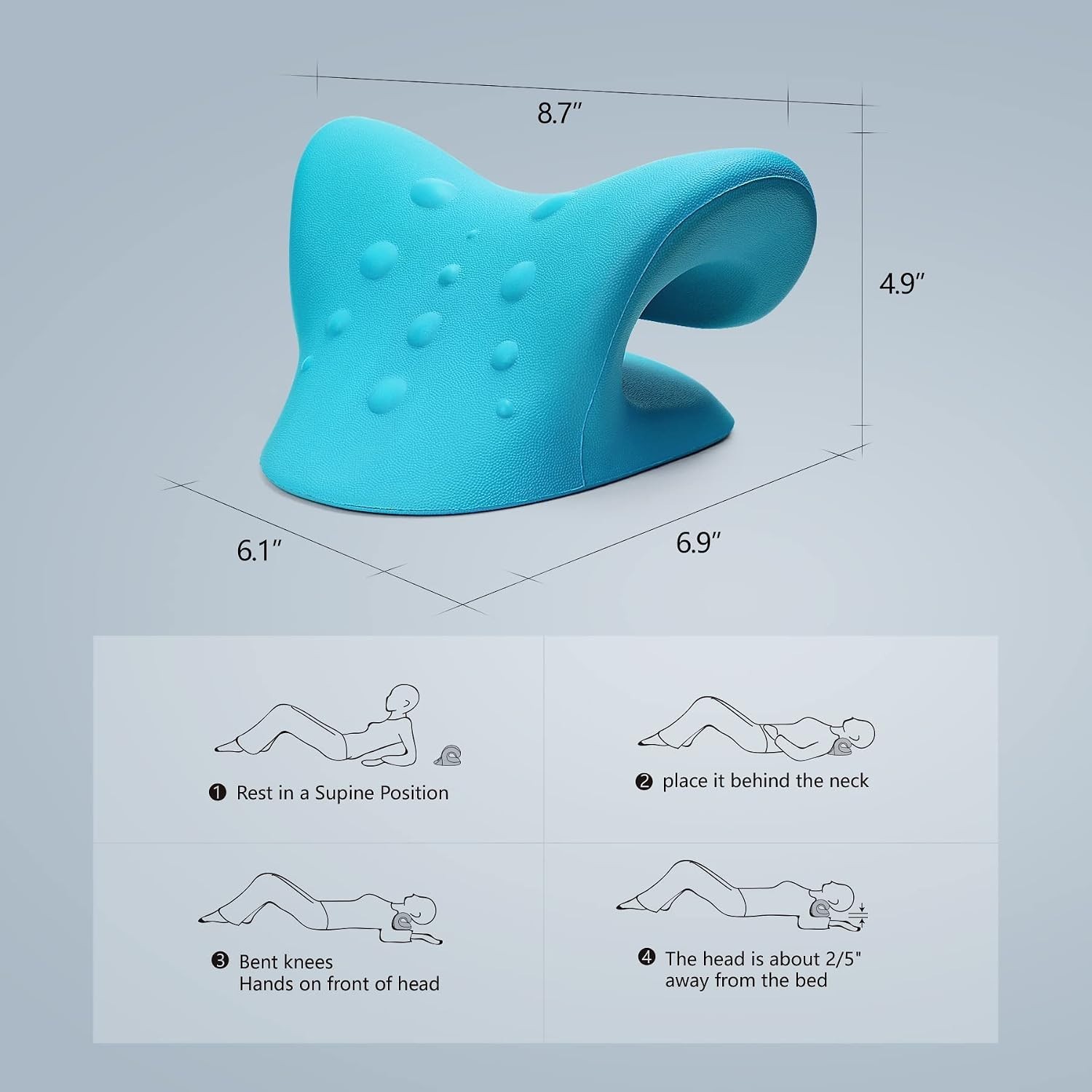 Portable Neck Stretcher with 12 Pressure Points – Comfort & Support Anywhere