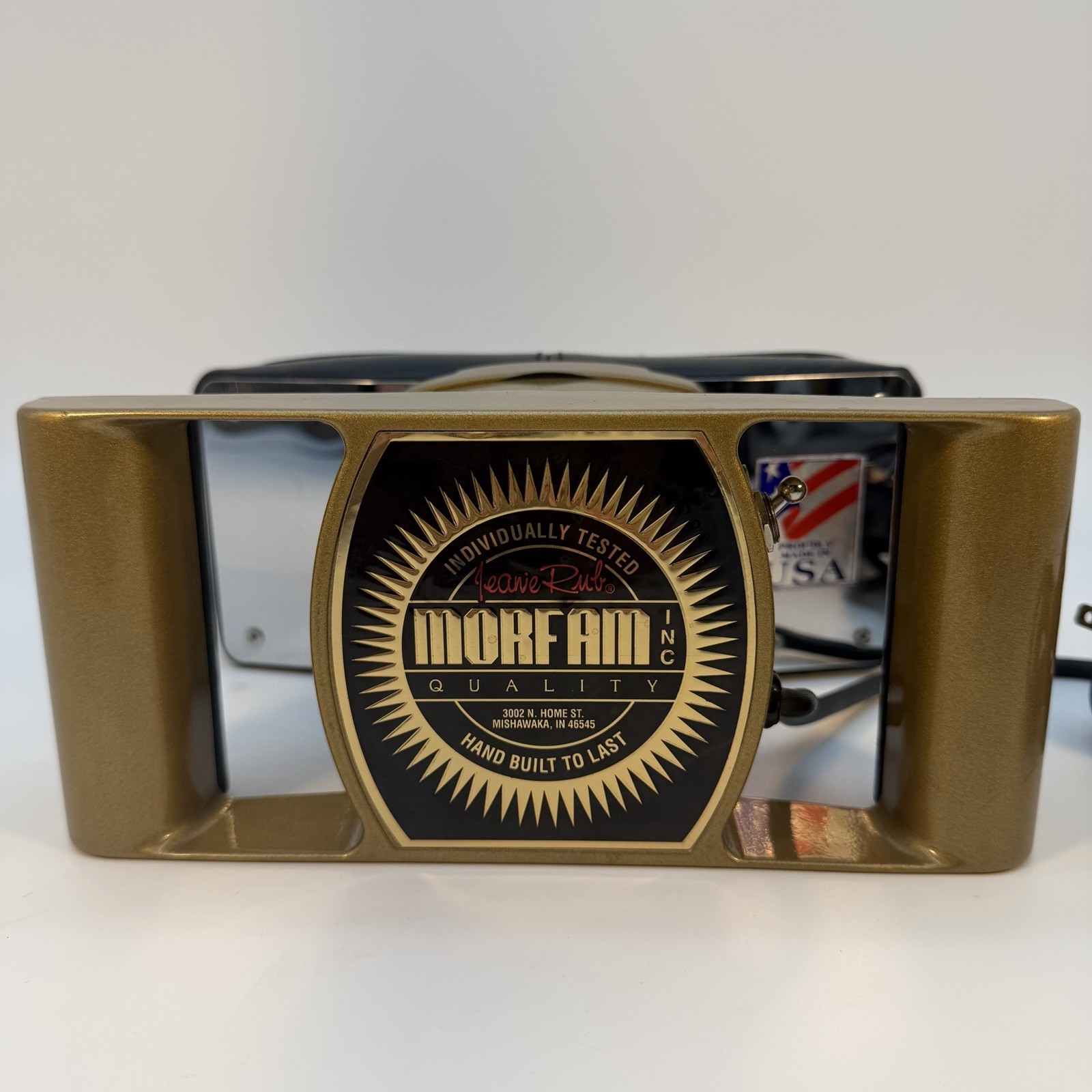 VTG Morfam Jeanie Rub Massager – Metallic Gold – Made in USA – Heavy Duty Works