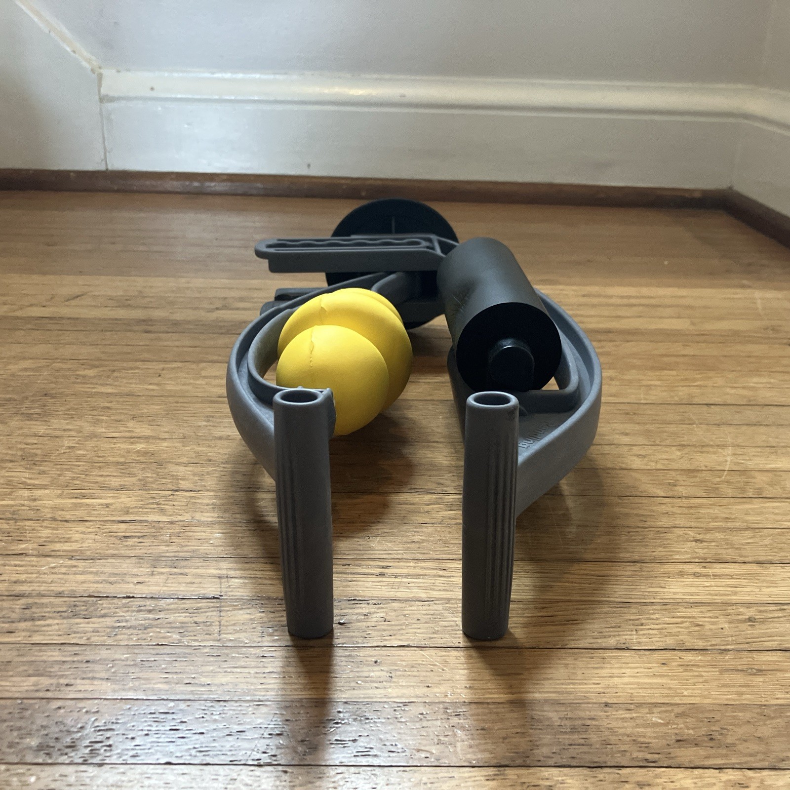 Rolflex Pro Deep Tissue Massage Roller Arm Leg Calf Recovery Tool Gray Yellow