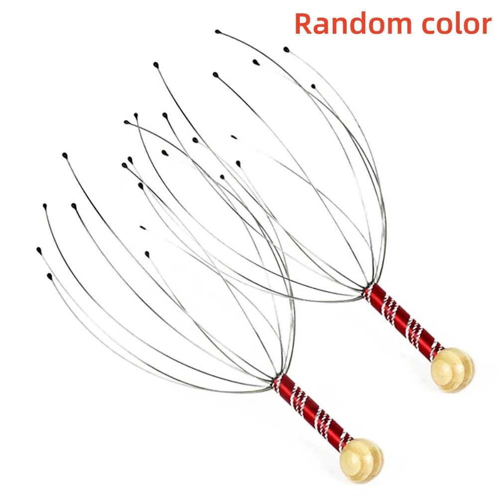 Random Octopus Head Massager Scratching Scalp Relaxation Relief Body Massager Sc