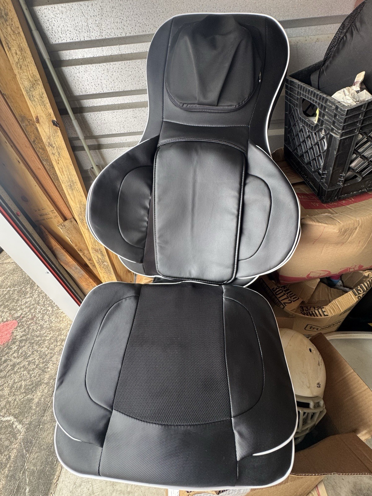 Heated Massage chair w/ Remote, Rolling & Air Compression on Back, Neck, &bottom