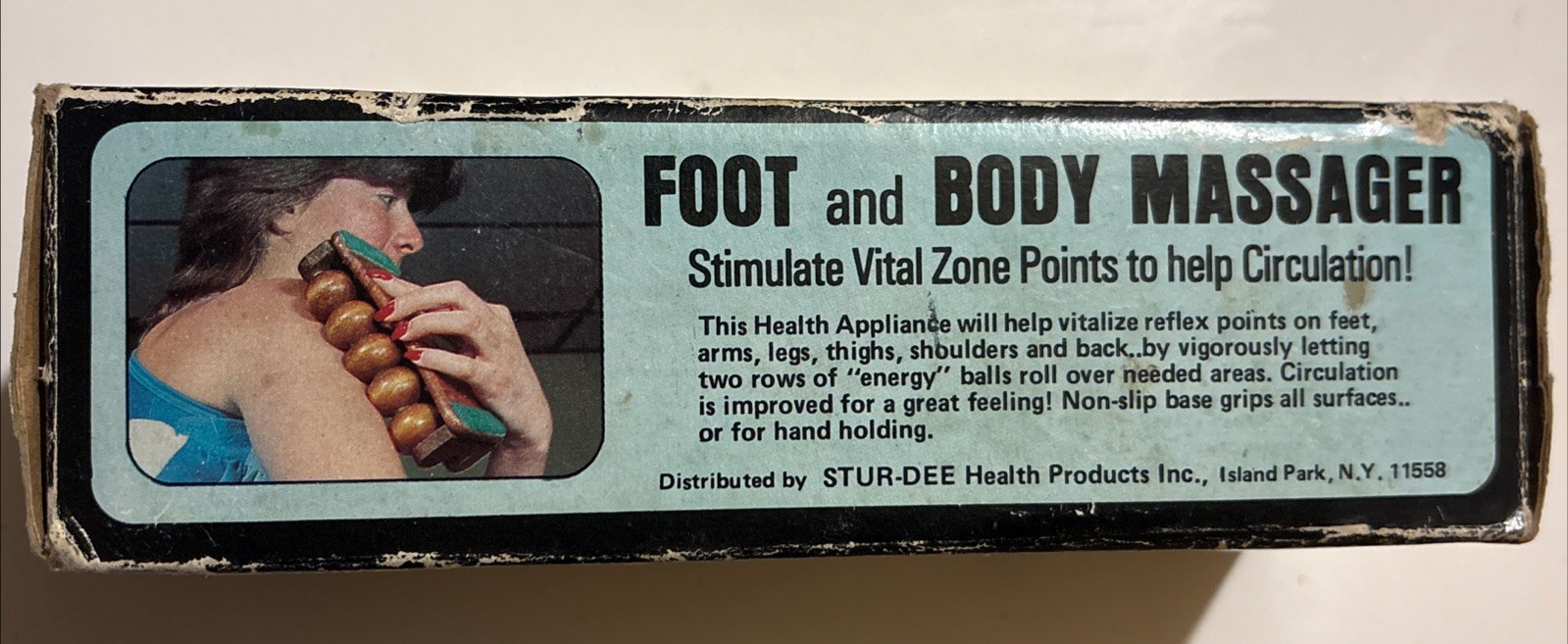 Vintage Stur Dee Foot and Body Massager New Open Box