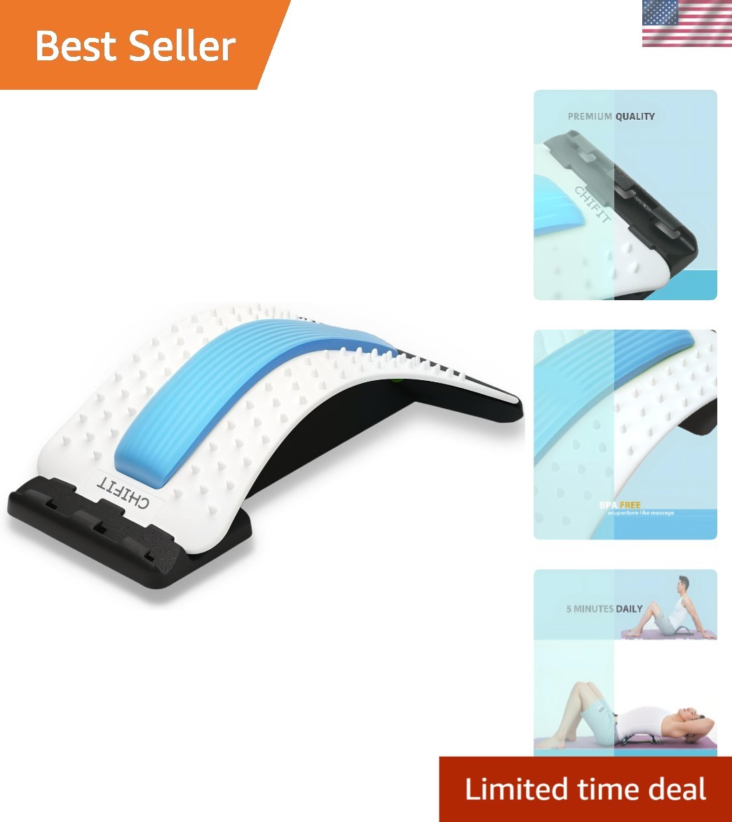 Multi-Level Back Stretcher with 92 Acupressure Points for Ultimate Pain Relief