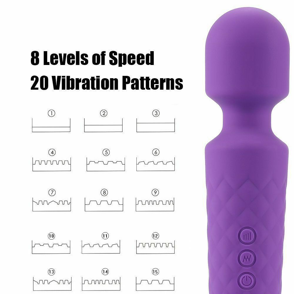 MultiSpeed Wand Massager Neck Body Leg Personal Massage Vibrator For Women Gifts