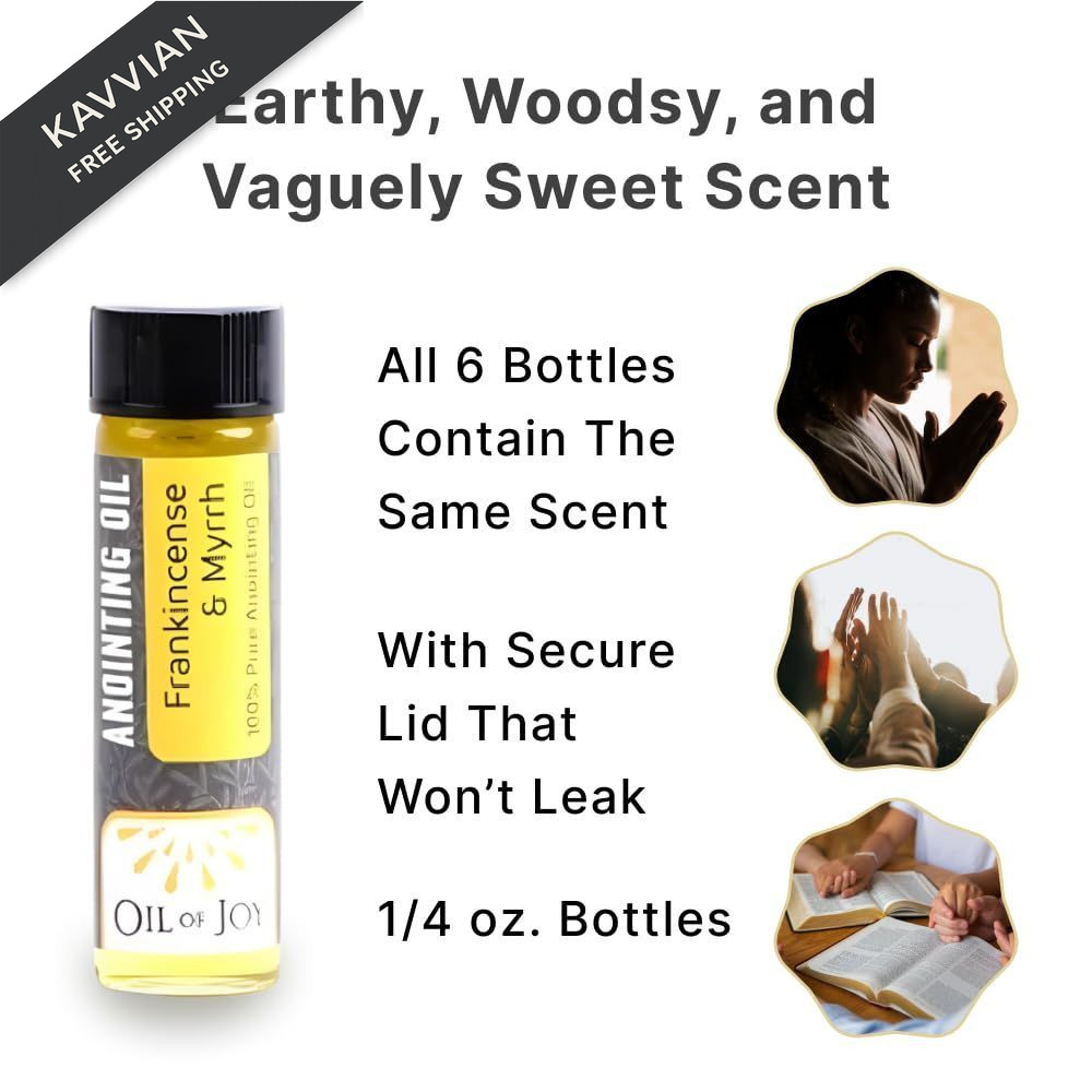Swanson Christian Products Anointing Oil – Frankincense 1 Fl Oz (Pack of 6)