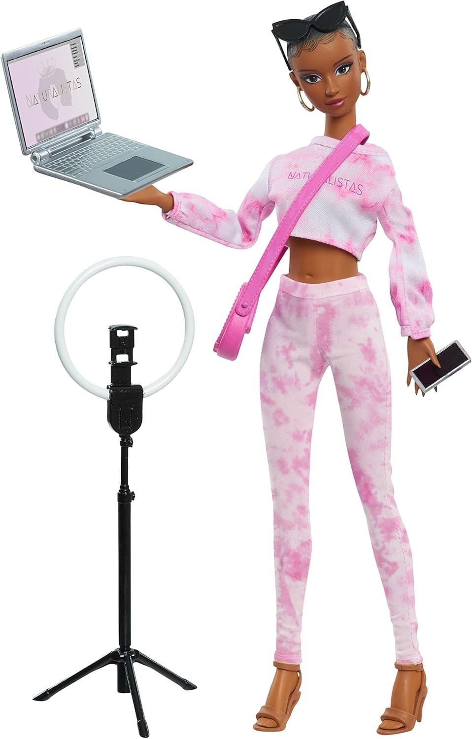 Naturalistas 11.5-inch Grace Fashion Doll and Accessories with 4B Textured Ha…