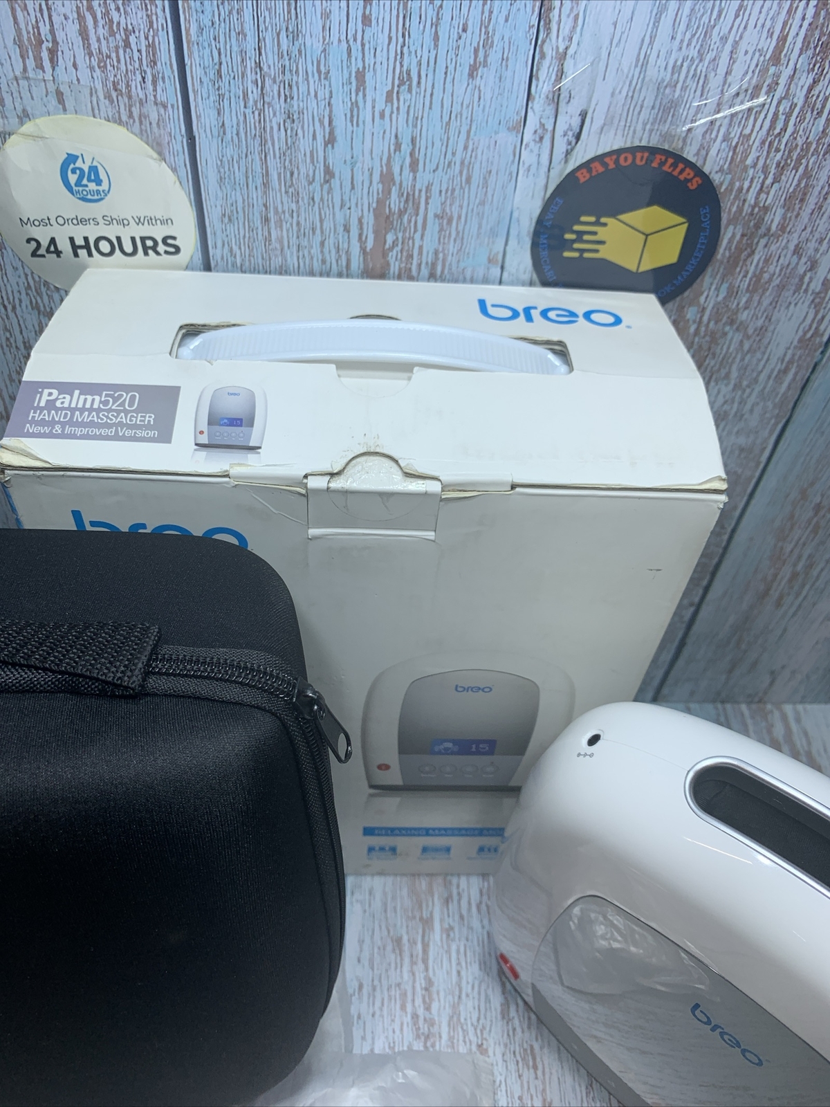 Breo iPalm520 Electric Acupressure Palm Hand Finger Massager with Air Pressure