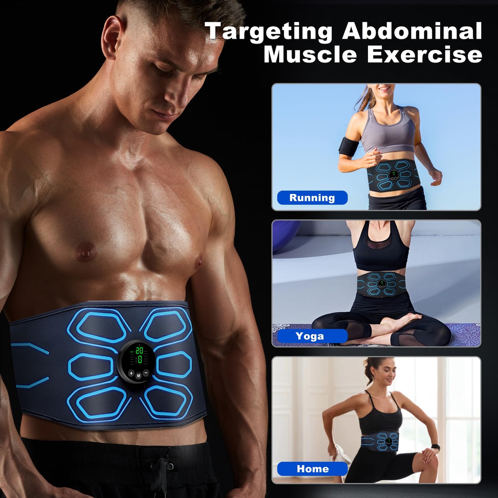 Gnisang FDA Cleared – MHD TENS Muscle Stimulator Electronic Abs Muscle Toner …