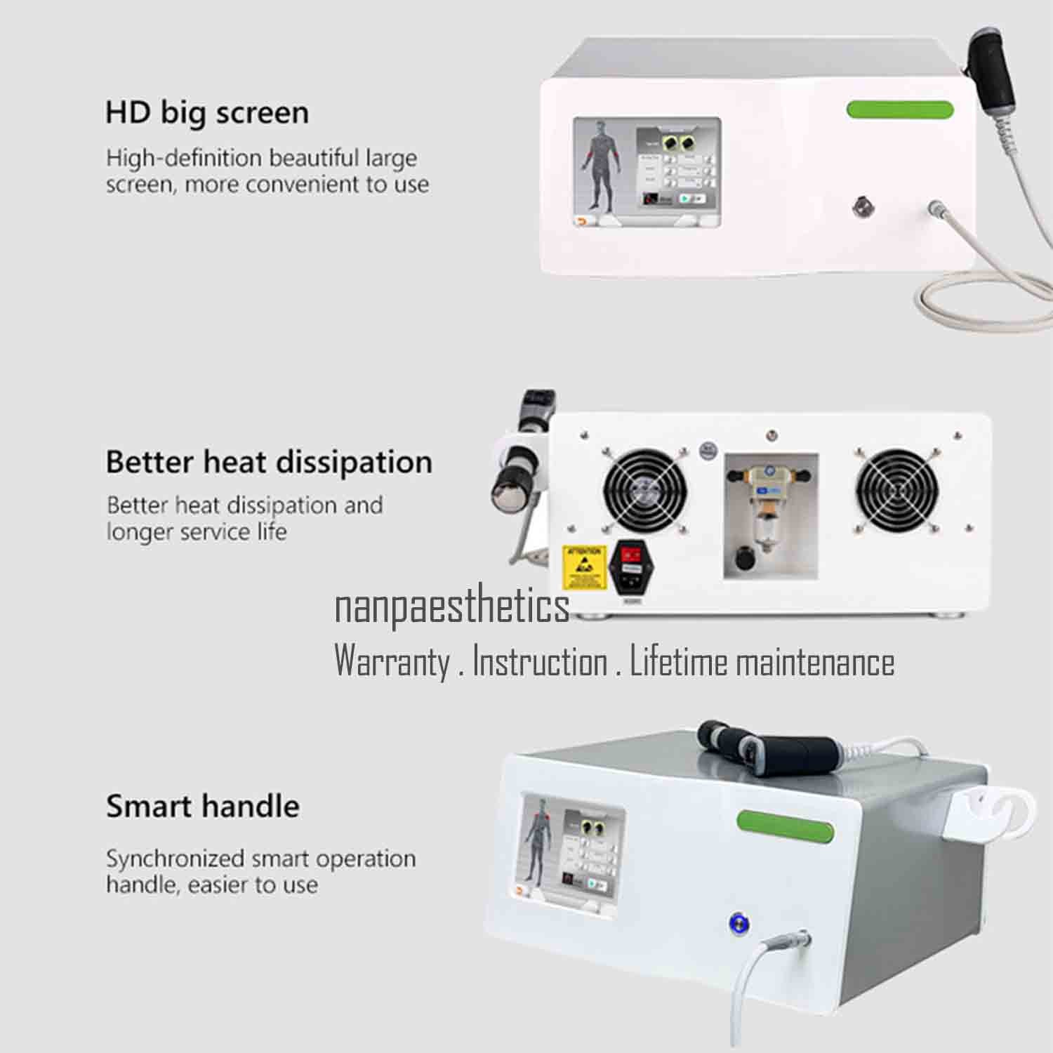 2026 New ESWT Pneumatic Shockwave Therapy Machine ED Muscle Pain Relief 10 Bar
